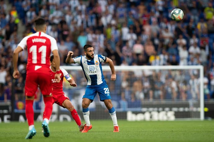 M. Vargas of Espanyol during tha spanish league, La Liga, football match played between RCD Espanyol and Sevilla FC at RCDE Stadium in Barcelona, Spain, on August 18, 2019.