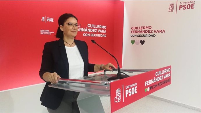 La secretaria de Organización del PSOE de Extremadura, Marisol Mateos