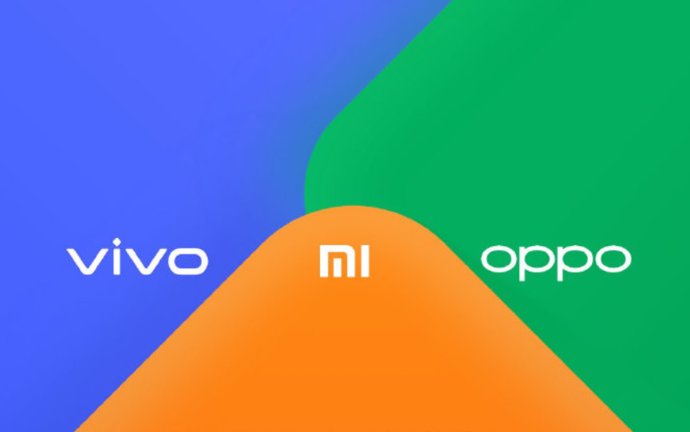 Logos de Vivo, Xiaomi y Oppo