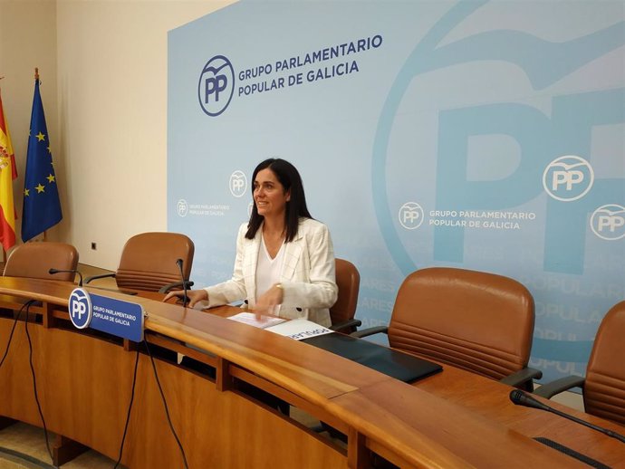 Paula Prado durante la rueda de prensa de este lunes.