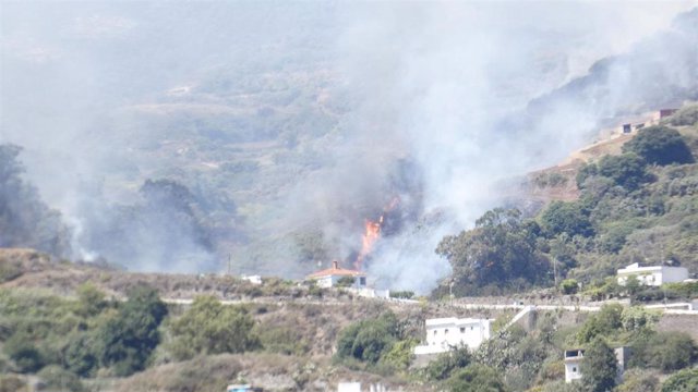 Tercera jornada del incendio de Canarias