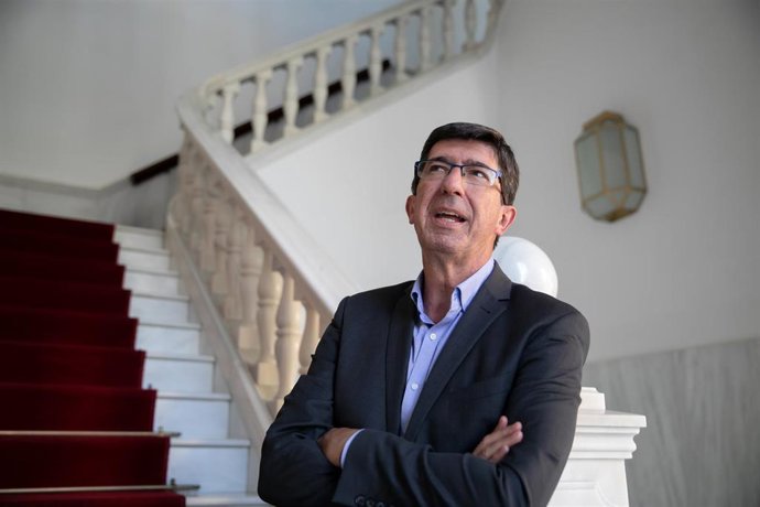 El vicepresidente de la Junta y líder andaluz de Ciudadanos (Cs), Juan Marín, en una imagen de archivo
