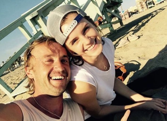 Fotografía de Emma Watson y Tom Felton en noviembre de 2018, publicada por la actriz en sus redes sociales