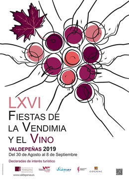 Cartel de las Fiestas de la Vendimia y el Vino de Valdepeñas