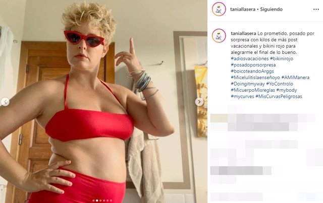 Tania Llasera posa en bikini en su Instagram
