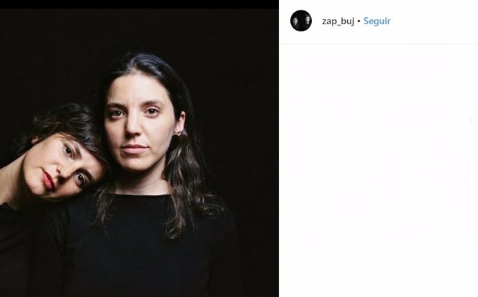 Publicación compartida en la cuenta de Instagram de la marca de moda Zap&buj, donde aparecen Raquel Buj y Elena Zapico
