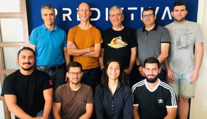 El equipo de la startup malagueña Predictiva, que ha captado recientemente 2,6 millones para desarrollar su tecnología a nivel mundial