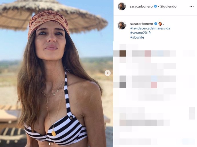 Sara Carbonero en una foto de su perfil de Instagram