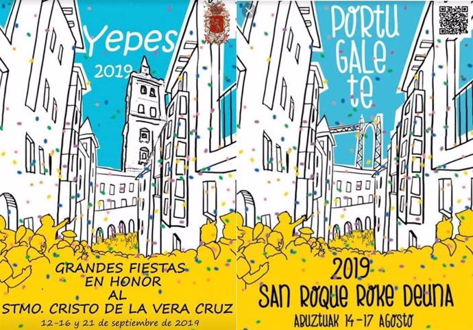 El PSOE de Yepes acusa al equipo de Gobierno de PP y Cs de haber plagiado el cartel anunciador de las fiestas al municipio de Portugalete