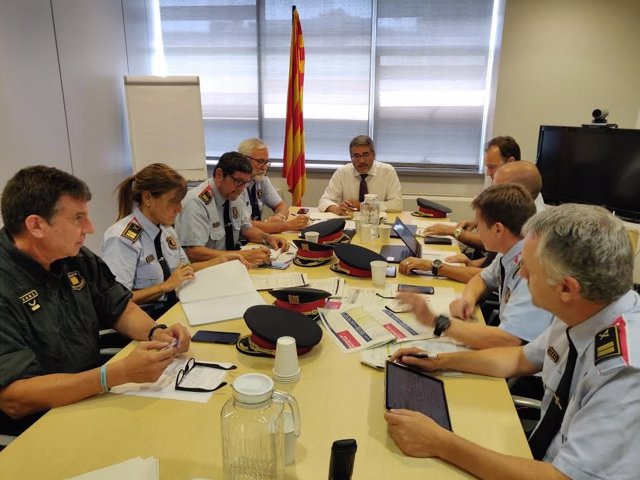 Reunión de seguimiento del plan estival de acción policial en Catalunya