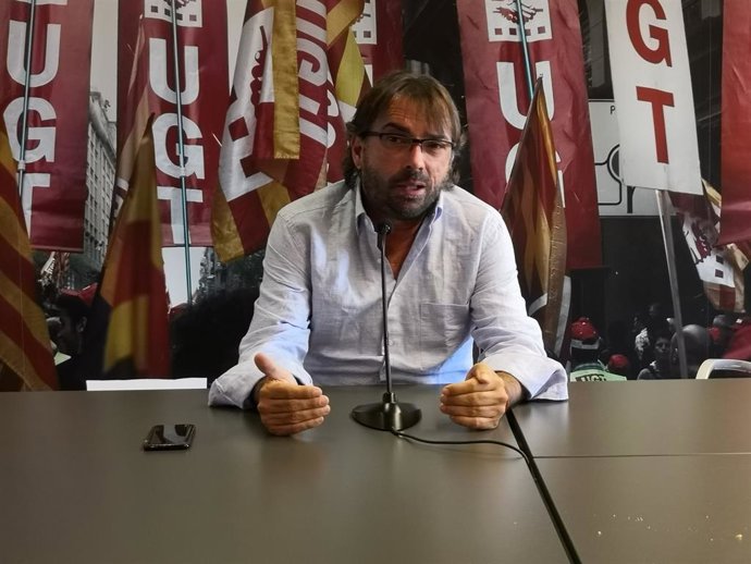 El secretario general de UGT de Catalunya, Camil Ros.