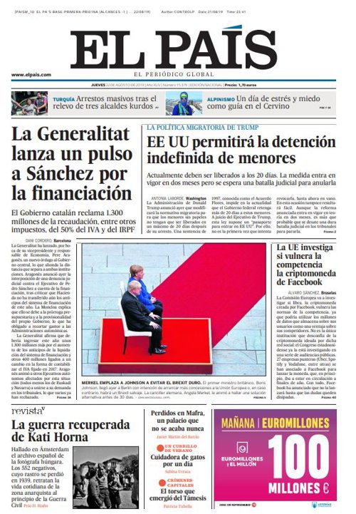 Portada El País