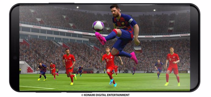 El futbolista Leo Messi en el videojuego eFootball PES 2020 para móviles