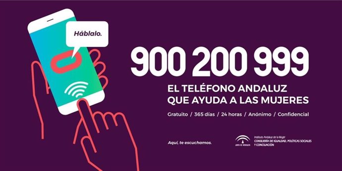 Número de teléfono de atención a víctimas de violencia de género.