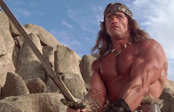 Imagen de Arnold Schwarzenegger en Conan el bárbaro