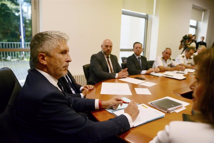El ministro del Interior en funciones, Fernando Grande-Marlaska, en visita oficial a San Sebastián