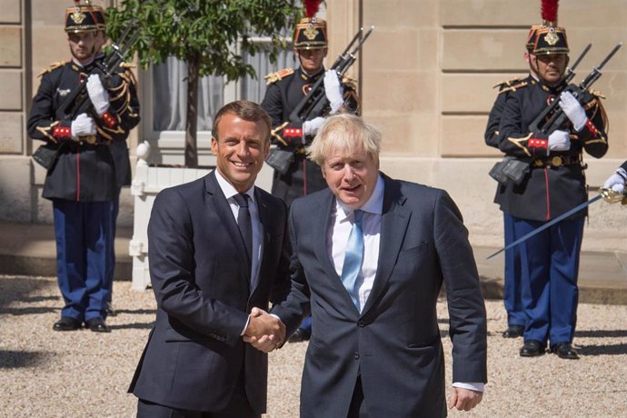 Boris Johnson y Emmanuel Macron