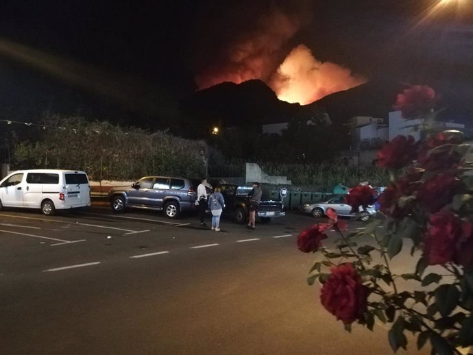Incendio de Valleseco en la isla de Gran Canaria.