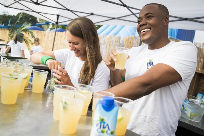 Vita Coco Brings The UK's Biggest Slip 'N' Slide To London