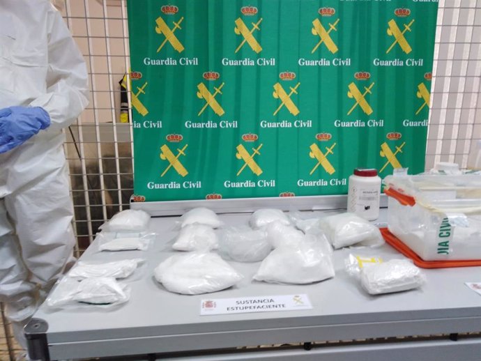 Droga confiscada per la Gurdia Civil a Mallorca.