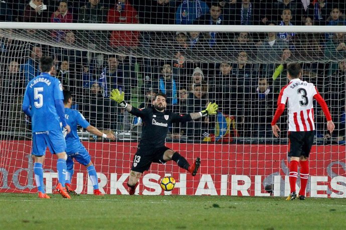 Angel anota el gol de la victoria del Getafe en el partido ante el Athletic Club de LaLiga Santander 2018-2019