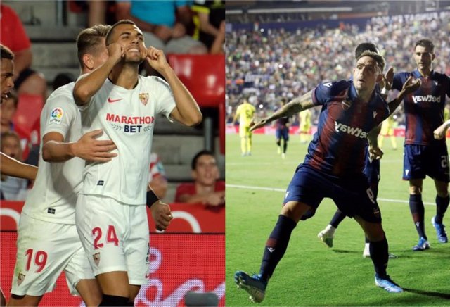 Sevilla y Levante ganan en los partidos del viernes