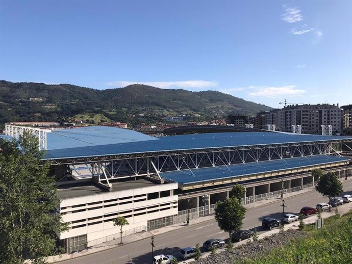 Estadio Carlos Tartiere, en Oviedo.