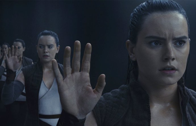 Imagen de Daisy Ridley como Rey en Star Wars: Los últimos jedi