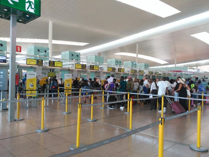 Cues en l'Aeroport de Barcelona