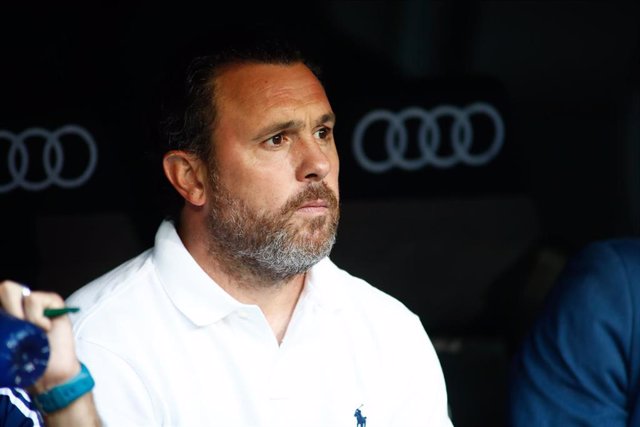 Sergio, coach of Valladolid, during the spanish league, La Liga, football match played between Real Madrid CF and Real Valladolid CF at Santiago Bernabeu Stadium on August 24, 2019.