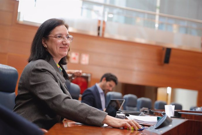 La diputada de Cs Victoria Alonso, que se convertirá en la nueva viceconsejera de Hacienda de la Comunidad de Madrid.