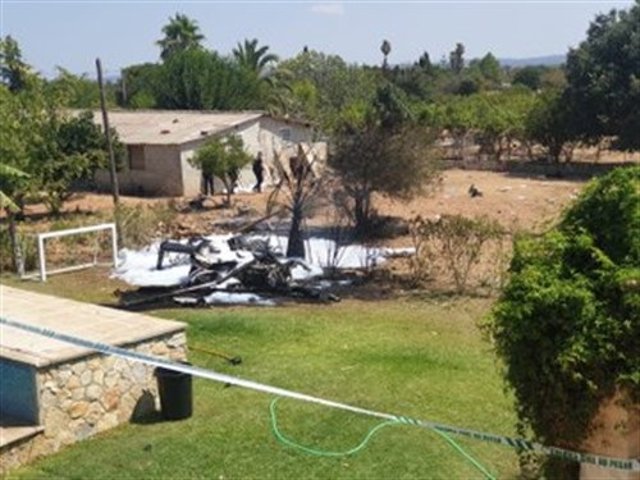 Accidente aéreo en Inca, Mallorca.
