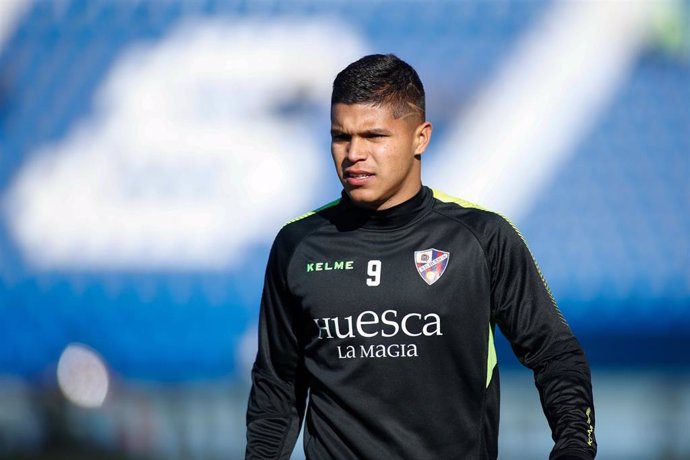 'Cucho' Hernández, con la SD Huesca.