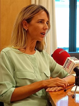 Cayetana Álvarez de Toledo, portavoz del PP en el Congreso, en una entrevista con Europa Press