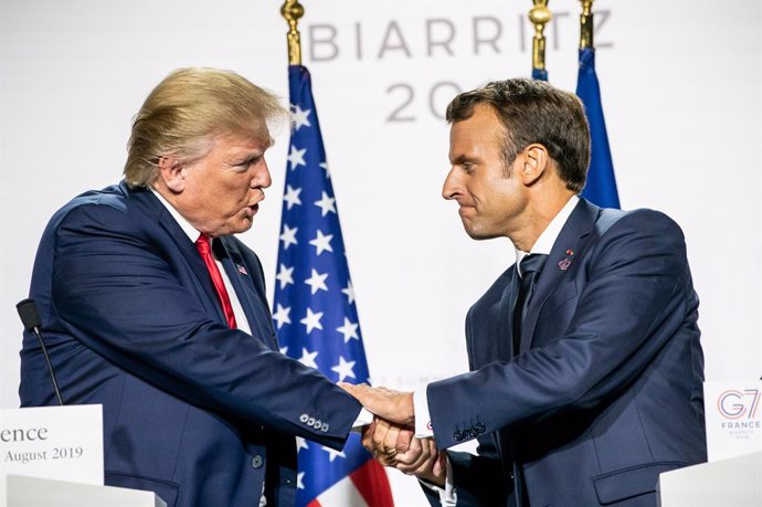 Irán.- Macron sienta las bases para un encuentro en "semanas" entre Trump y Roha