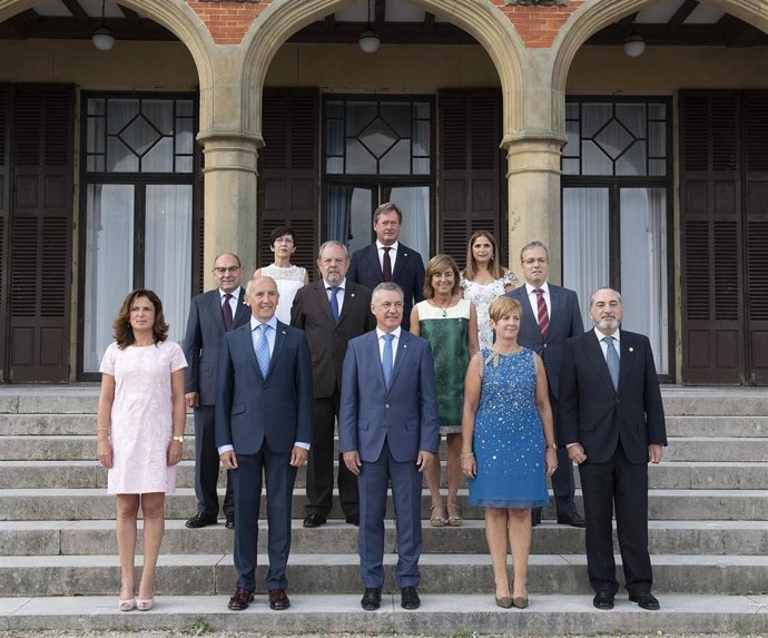 Imagen del primer Consejo de Gobierno del 28 de agosto de 2018 en el Palacio Miramar de San Sebastián
