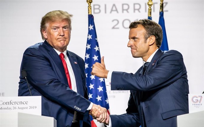 Trump y Macron en Biarritz