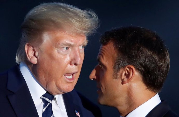 Donald Trump y Emmanuel Macron en la cumbre del G7 en Biarritz