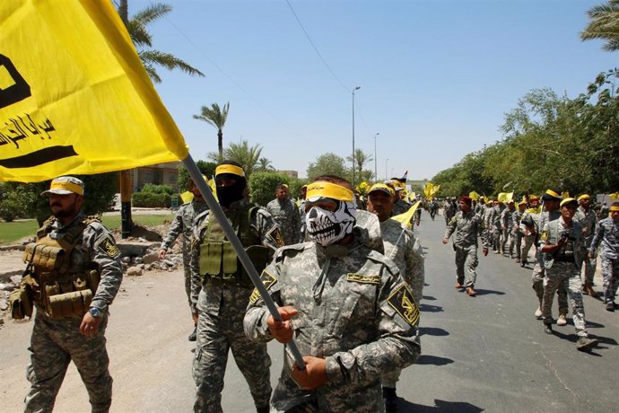 Miembros de las Unidades de Movilización Popular de Irak
