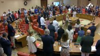 Minuto de silencio en el Congreso por el militar fallecido en el accidente aéreo de La Manga