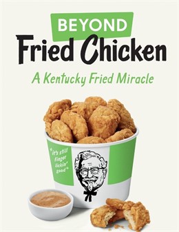 EEUU.- Kentucky Fried Chicken prueba el 'pollo vegetal' de Beyond Meat