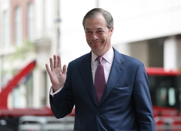 Nigel Farage, líder del Partido del Brexit