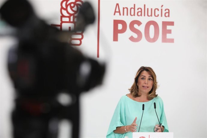 Susana Díaz, hoy ante los medios