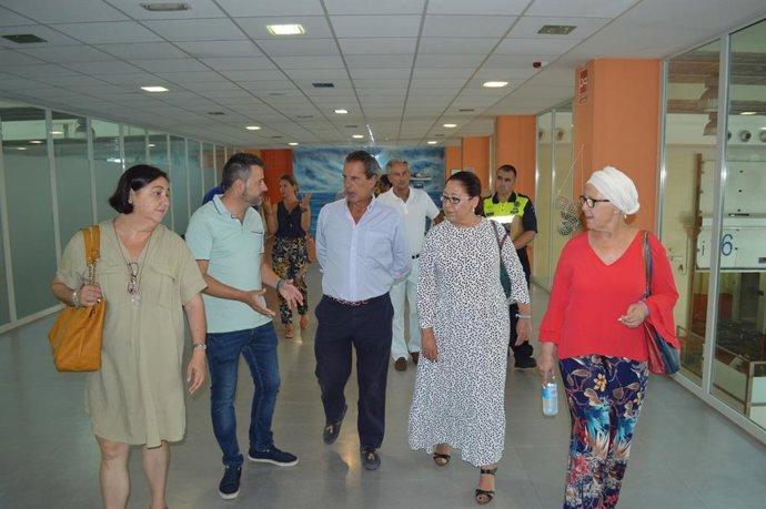 Huelva.- Puertos.- Visitan las obras del proyecto de modernización del puerto de