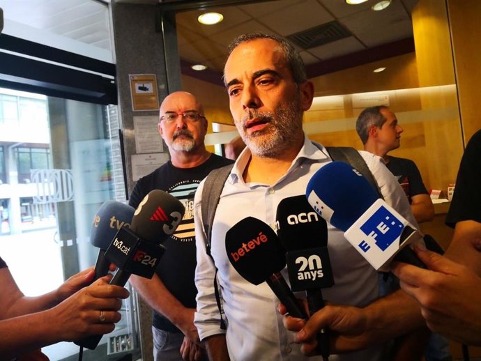 El presidente del comité de empresa de Iberia Barcelona, Josep Ramírez.