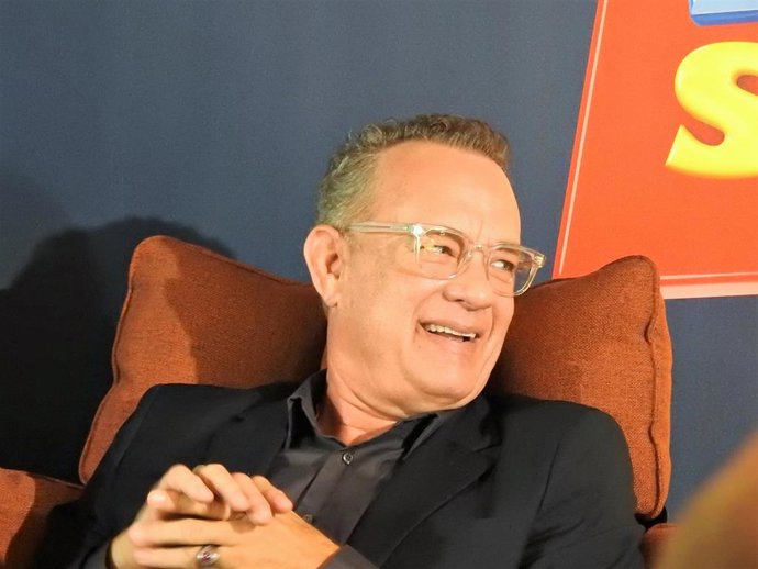 L'actor Tom Hanks en presentar 'Toy Story 4' a Barcelona
