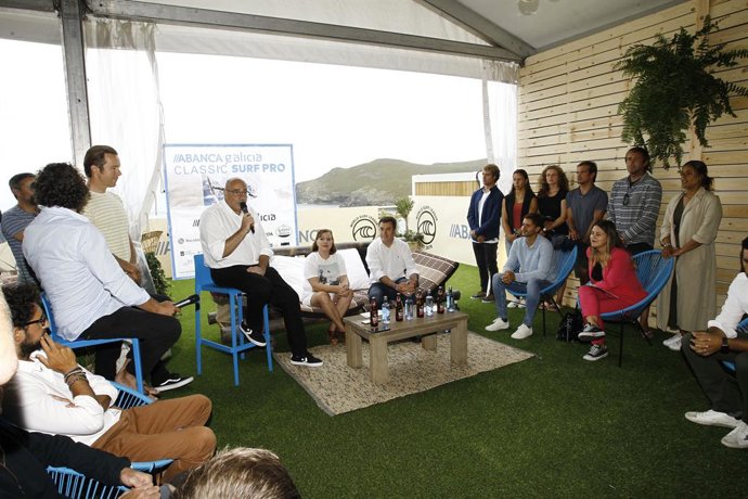 La Xunta destaca el carácter internacional de la prueba de surf que se celebra en Valdoviño (A Coruña).