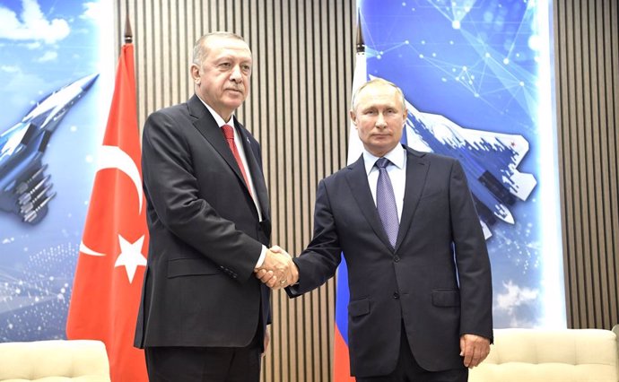 Siria.- Putin y Erdogan coinciden en su preocupación por Idlib pero discrepan so
