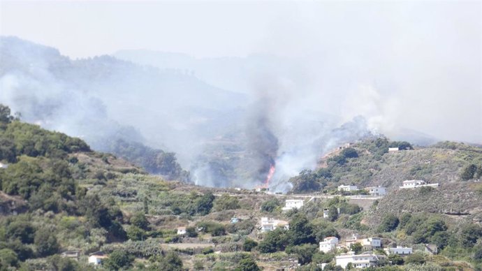 Tercera jornada del incendio de Canarias