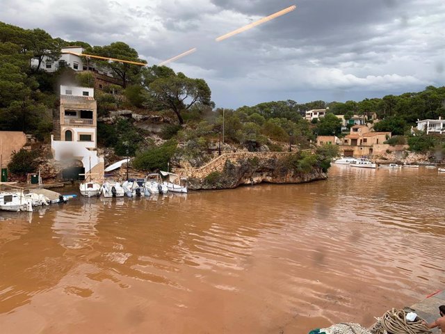 Consecuencias del temporal en Santanyí.